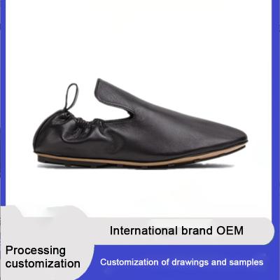 China Women Shoes Moccasin Genuine Leather Casual Slip-on High Quality Shoes Manufacturer Custom Logo for sale