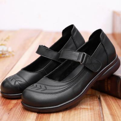 China Antislip Girls School Shoes Uniform Shoes First-Layer Real Leather 2023 Customization à venda