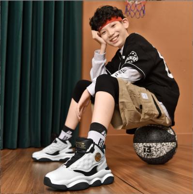 Cina High Top Mens Basketball Shoes Microfiber Mesh Fabric Upper Mens Running Shoes in vendita