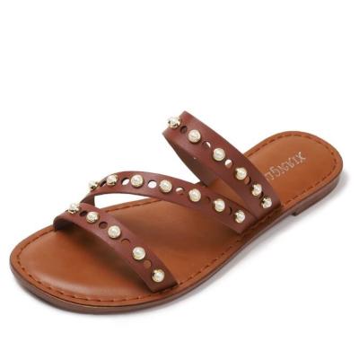 Chine Women Sandals Flat Bottomed Slippers Bohemian Vacation Beach Sandals Summer Slippers à vendre