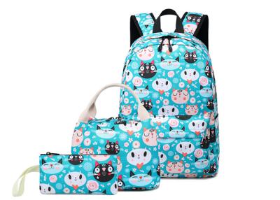 Китай Большая вместимость 3 шт. детский школьный рюкзак Анти-угон с обеденным мешком продается