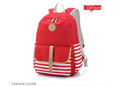 China Teens Girls USB Charger Lightweight School Backpack Canvas Polyester Lining for sale
