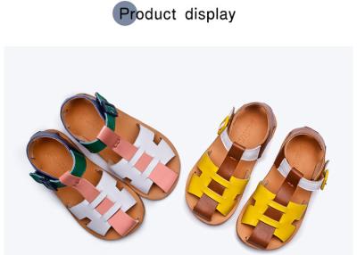 China Toddler Girls Cowhide Lining Summer Sandals Shoes for sale