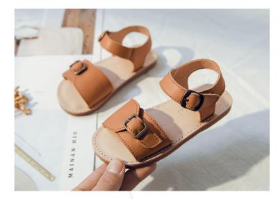 China Real Leather Length 16.3cm Kids Sandals Shoes for sale