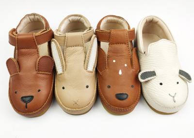 China Non Slip 13.5cm 19.5cm Leather Baby Walking Shoes CE CPC for sale