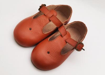China T Strap Leather School Size 21-30 Stylish Kids Shoes 2-8 Years Old for sale