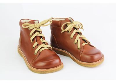 China Waterproof Boys Girls CPC Flat heel Leather Martin Boots EU21-30 for sale