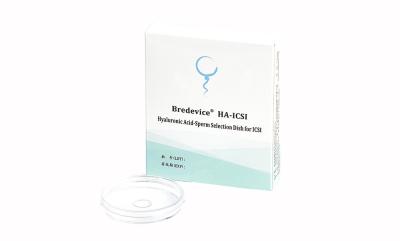 China BreDevice® HA-ICSI - Hyaluronic Acid - Sperm Selection Dish for ICSI for sale