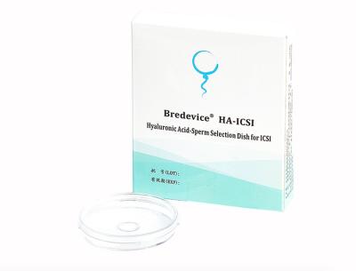China HA ICSI Hyaluronic Acid Sperm Selection Dish For ICSI Select Sperm for sale