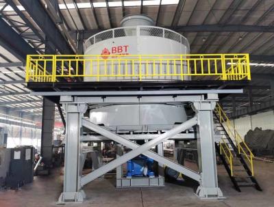 China Wheel Wet Pan Mill Crushing Equipment 6700*6500*6700mm Gold Grinding Mill for sale