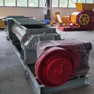 China Solid / Hollow Clay Brick Making Double Shaft Mixer 30 Rpm Rotating for sale