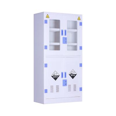 China Polypropylene School Chemical Acid Corrosive Laboratory Storage Cabinet with Shelves for sale