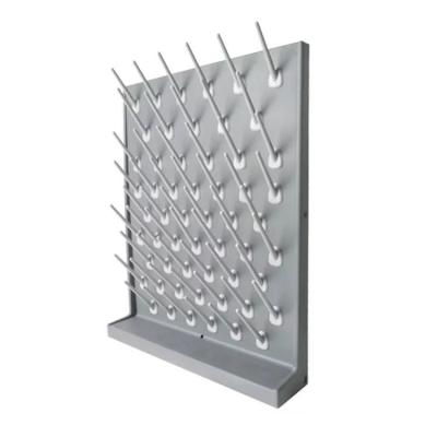 China Grey White Black Single Face Lab Drying Rack Pegboard Laboratory Accessories for sale