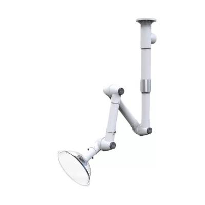 China PP Stainless Steel Retractable Fume Exhaust Extraction Arm Wall Mounted for sale