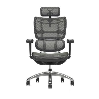 China 350 Aluminum Base Executive Ergo Mesh Chairs With Headrest ODM for sale