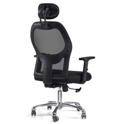 China PU Pad High Back Executive Chair With Headrest 320mm Alu Base for sale