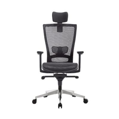 China Elastic Sponge Ergonomic Mesh Chair With Headrest High Back for sale