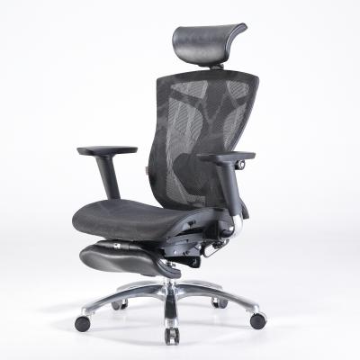 China Black Mesh Synthetic PP Swivel Office Chairs 68*63*113cm for sale
