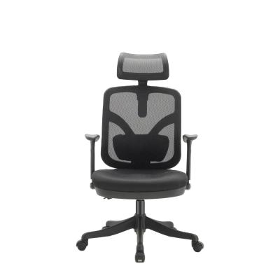 China Black Adjustable 3D Armrest Swivel Executive Chair 13KG for sale