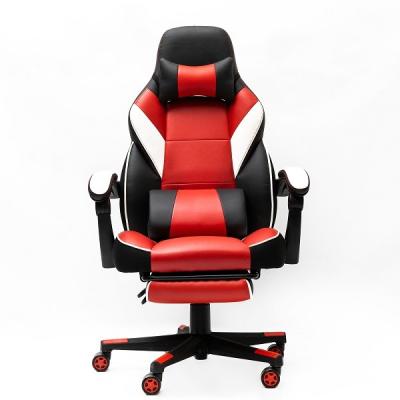 China 350mm Nylon Base Reclining Gaming Chair With Footrest 124cm for sale