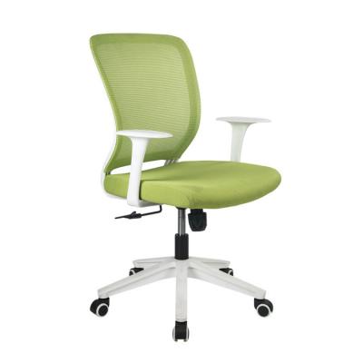 China Green Mesh PP PU Swivel Office Chairs White Frame 24kg for sale