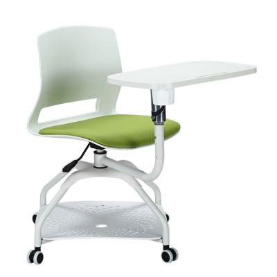 China 4 Wheels Training Conference Room Chairs With Writing Pad 14.5KG for sale