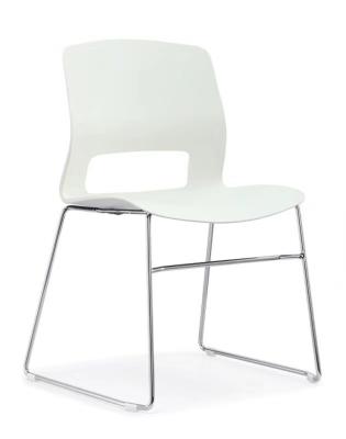 中国 通気性の網の固定足のオフィスの椅子耐久フレームのプラスチック貝の椅子 販売のため