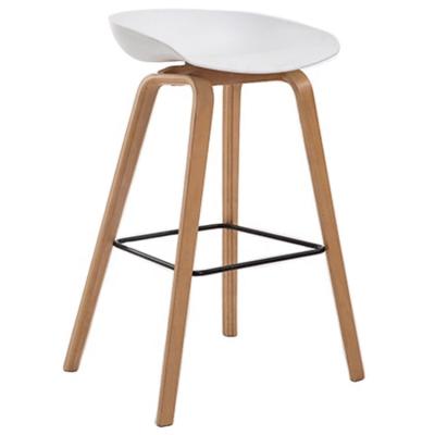 China High Bar Stool B01 Wooden Leg Chair Metal Base 46*43*80cm for sale