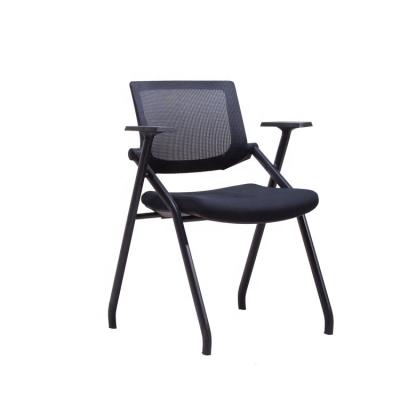 China Breathable Elastic Mesh Conference Room Chairs Frosted Frame Collapsible for sale