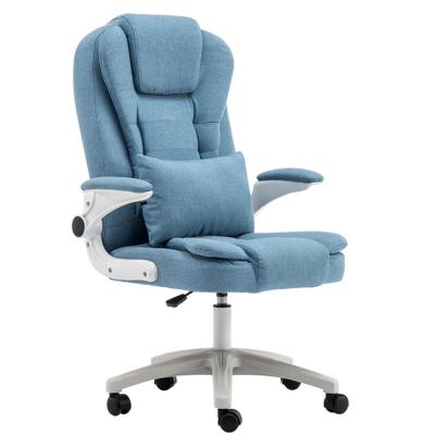 China Swivel Modern Elegant Fabric Desk Chair With Wheels 10KG for sale