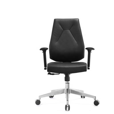 China Synthetic PP Ergonomic Executive Chair 26KG Black Leather Office Chair for sale