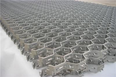 China Hex-maas van roestvrij staal voor vuurvaste bekleding - koolstofarm staal/zilver gesneden Te koop