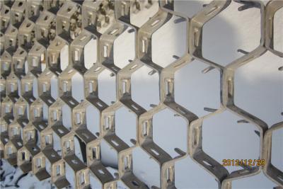 China Muestra disponible de refractario de malla hexagonal hecho de acero con bajo contenido de carbono o de acero inoxidable en venta