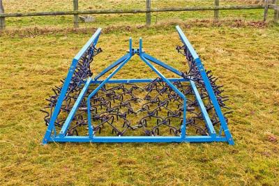 China Cadena de arrastre de hierba montada Harrow verde 1-2m de longitud Tirar detrás de Drag Harrow en venta