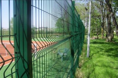 China Powder Coated 3D Welded Wire Fence 50x100mm PVC Coated Wire Fence for sale