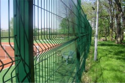China Green Security 3D Welded Wire Fence Folding Curved Mesh Fence for sale