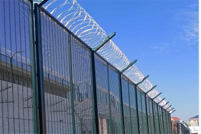 China Galvanized 358 Clearvu Invisible Fence 4mm Wire 358 Mesh Panels for sale