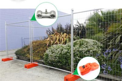 China ISO9001 vorübergehender Sicherheitszaun Weld Mesh Pool Fencing White Orange zu verkaufen