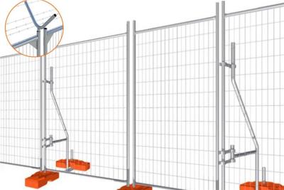 China 1.8m Temporary Security Fence 50*100mm Welded Site Safety Fence for sale
