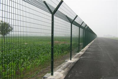 China 55X100mm 50x200mm Mesh Airport Security Fencing Galvanized Steel for sale