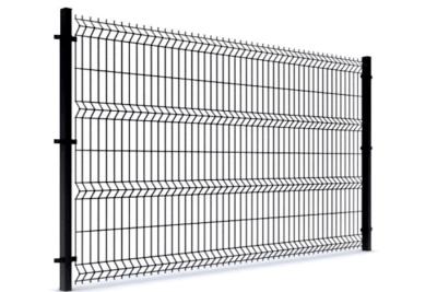 China Prism Curved 3D Welded Wire Fence / 1m-2.4m V Mesh Fencing Panels for sale