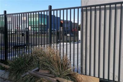 China 8FT Tall Tubular Steel Fencing Driveway Gates Wrought Iron Fence for sale