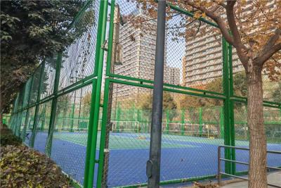 Chine Factory Direct High Security Galvanized Diamond Wire Mesh Chain Link Fence For Football Pitch à vendre