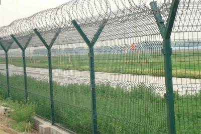 China High Security Boundary Fencing Trellis Wire Mesh Fence Panels Protection Airport Fence en venta