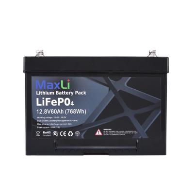 China ABS 12V 60Ah Deep Cycle Lithium Battery for sale