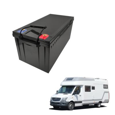 China RV Camper Rechargeable 200Ah Bluetooth Lithium Battery for sale