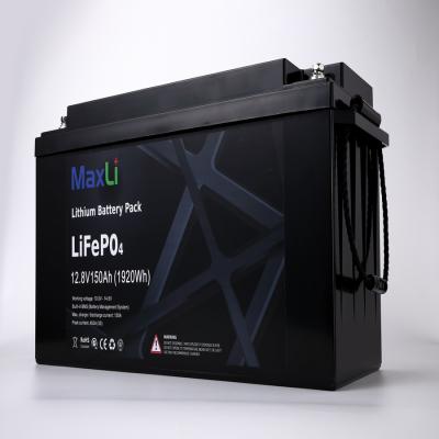 China Electric Boat 12 Volt 1280Wh Lithium Lifepo4 Battery for sale