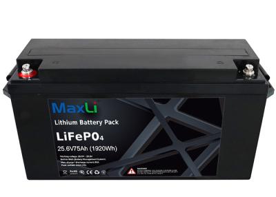 China Lifepo4 25.6V 75amp Lithium Lead Acid Battery 4S13P for sale