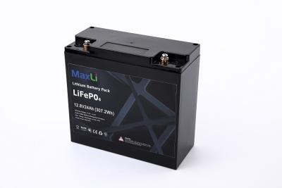 Chine Batterie rechargeable d'Ion Lifepo 4 profonds de lithium du cycle 12v 24ah avec la certification de la CE à vendre