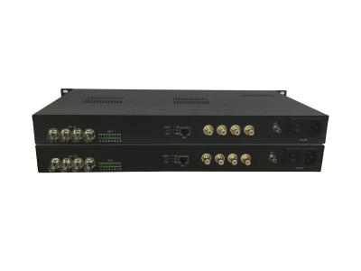 China ASI Fiber Extender with 4-ch audio,1-ch data, 1-ch Ethernet for sale